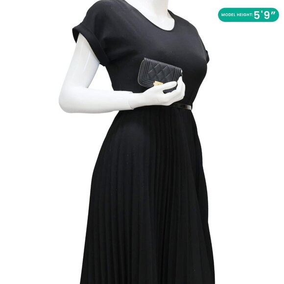 Chanel Boy Small Caviar Leather Zip Around Wallet Black - Picture 2 of 13